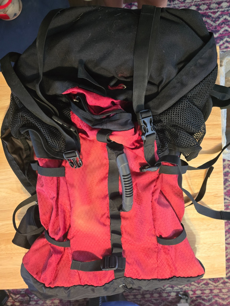 Eddie Bauer Trail Backpack Red and Black