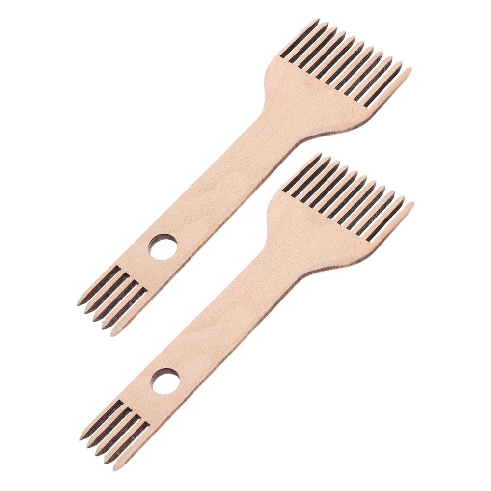 2 Pcs Loom Set Weave Comb Weaving Tools Knitting Machine Double-ended