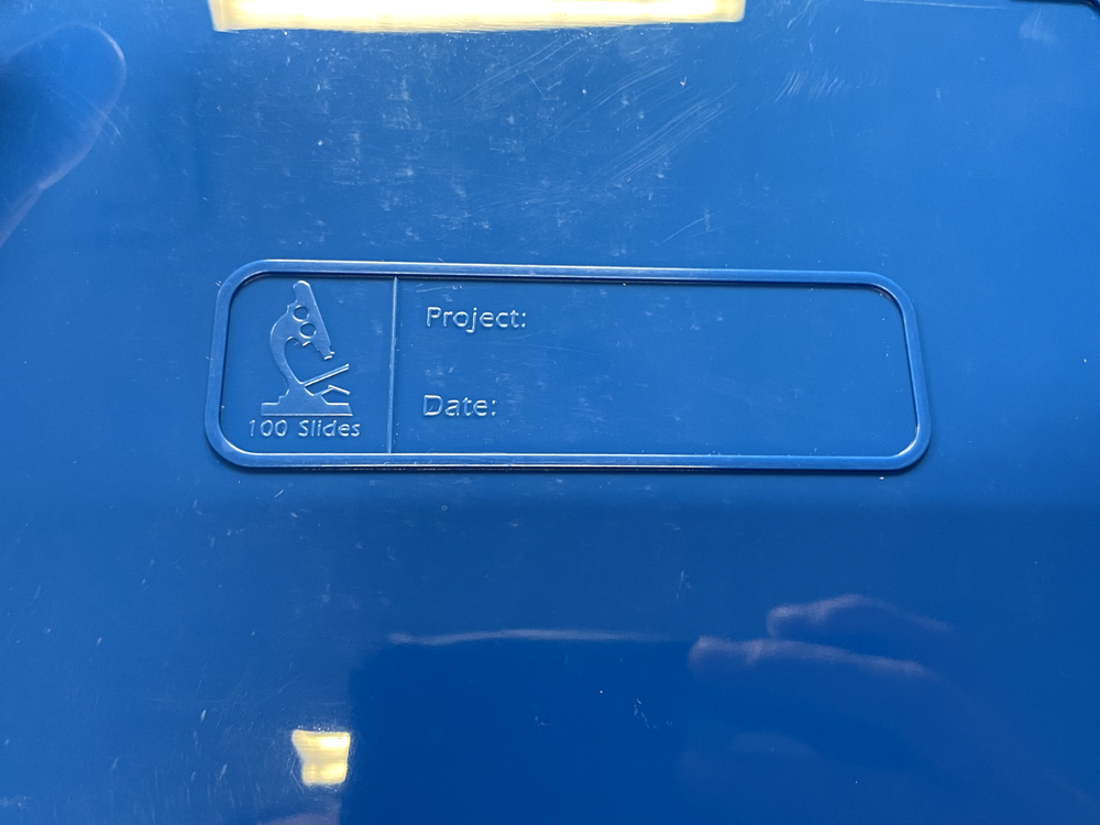 HS - MICROSCOPE GLASS SLIDE CASE - HOLDS 100 SLIDES