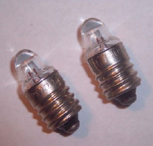 2PK Screw Lens Bulb 2.25V .25A  E10 Base Replacement for #222 GE-222 2R6/2R10