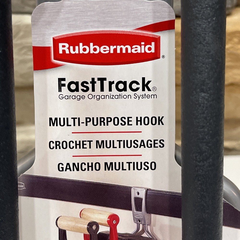 Rubbermaid FastTrack Garage Organization System Multi-Purpose Hook, Brand New