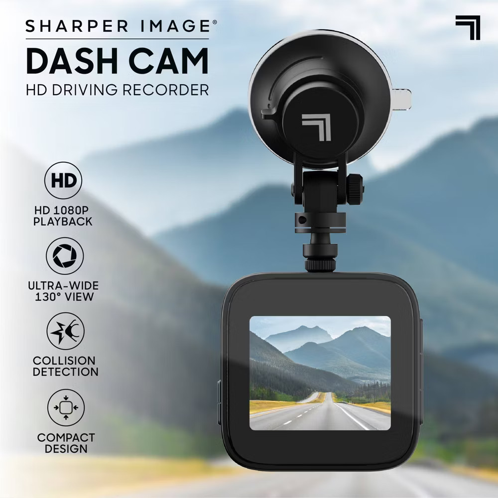 Sharper Image Dashboard Cam HD Driving Recorder