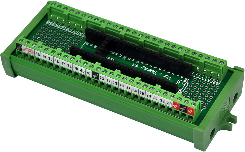 Teensy 4.1 Terminal Block Breakout Board Module, Screw Mount Version