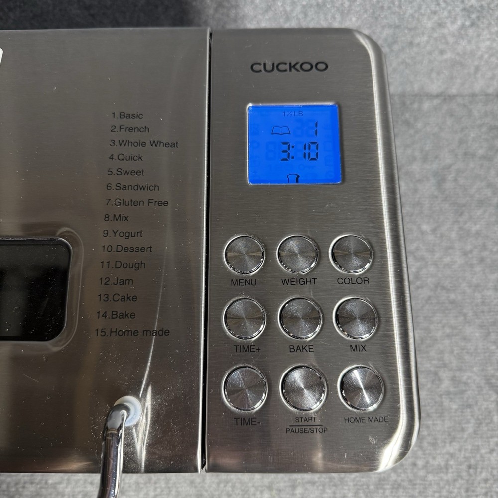 Cuckoo 2.2 lb. Multifunctional Bread Maker (CBM-AAB101S) EUC