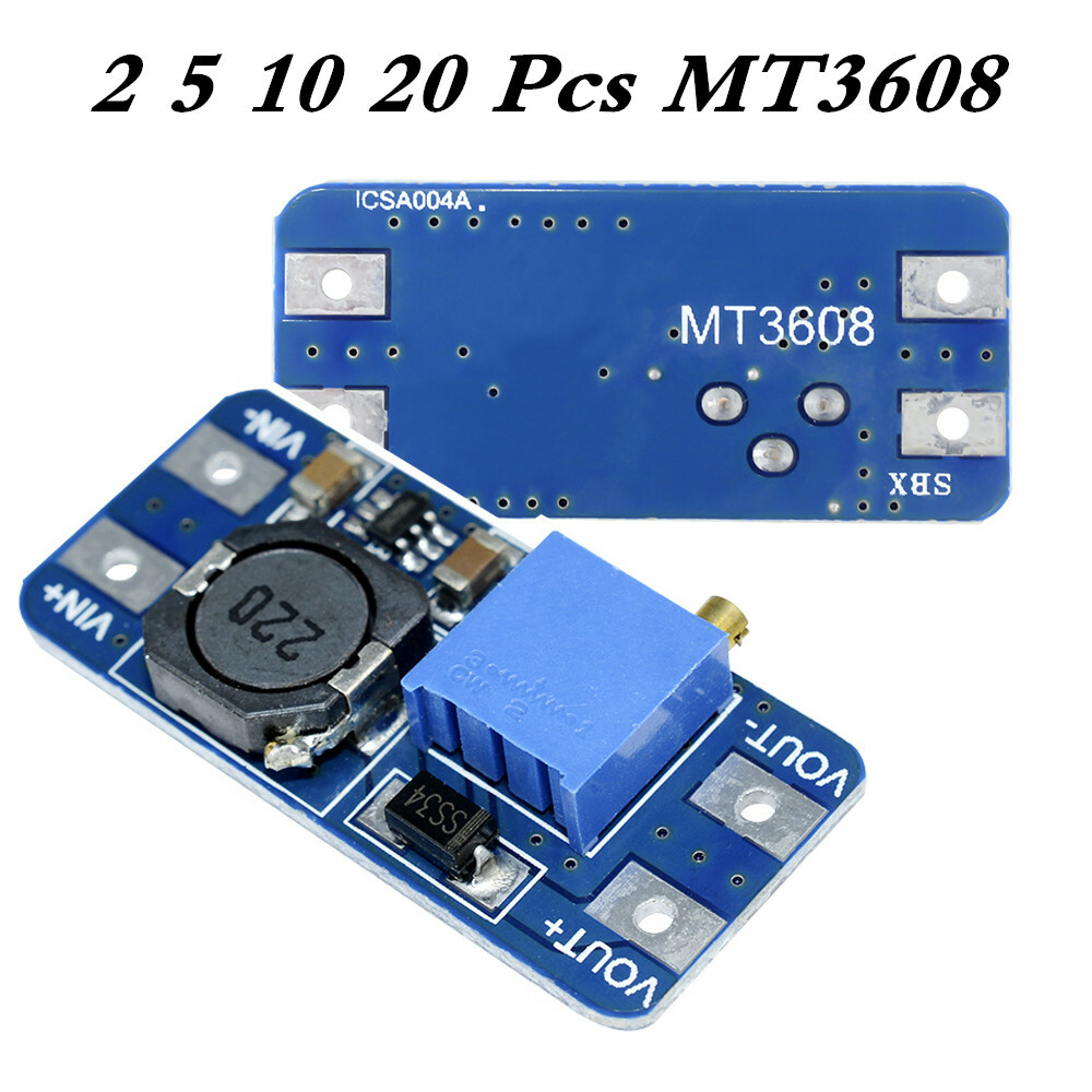 1-20PCS MT3608 DC-DC Step Up Power Apply Module Booster Power Module 2A Output