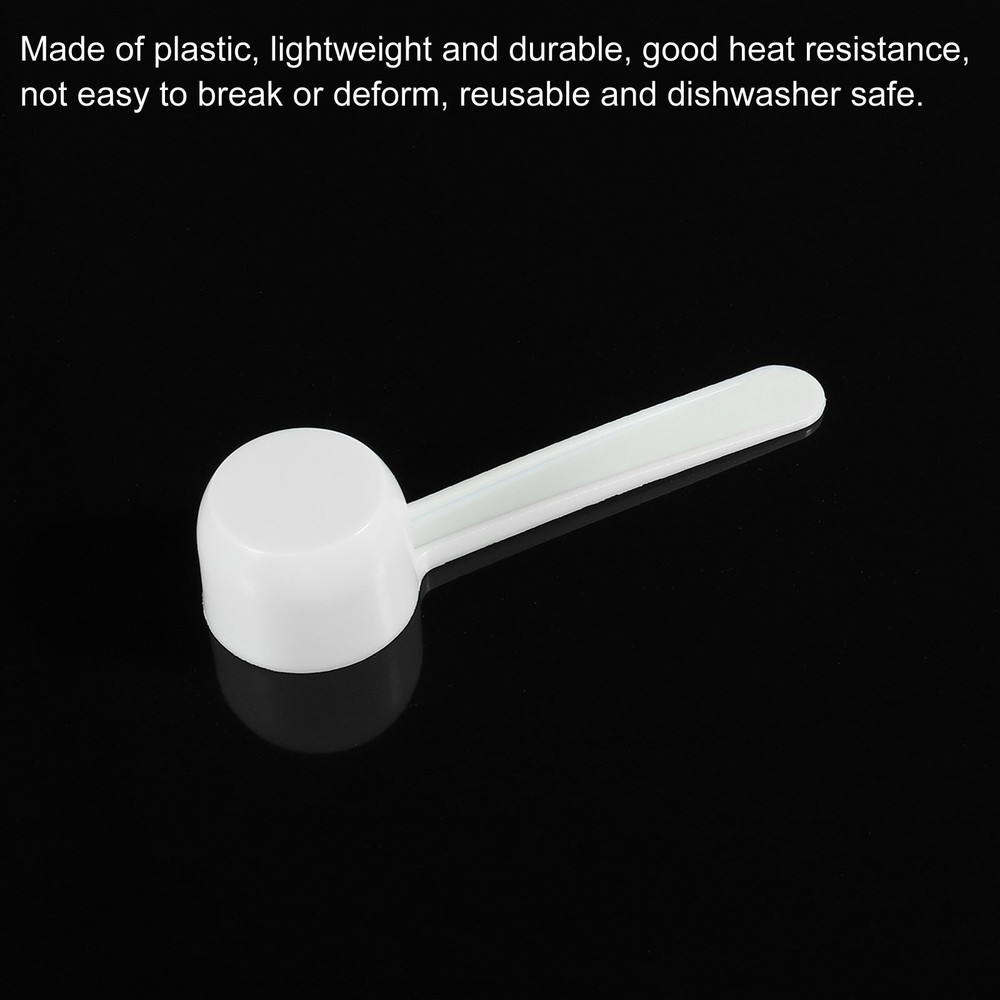 15Pack Micro Spoons 5 Gram Measuring Scoop Plastic Flat Bottom Mini Spoon