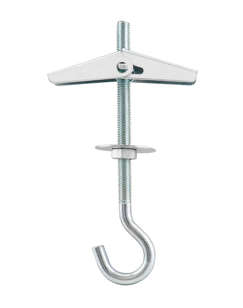 QWORK Ceiling Hooks, 12 Packs 3-9/16" Spring Toggle Wing Bolts Wall Fixing...