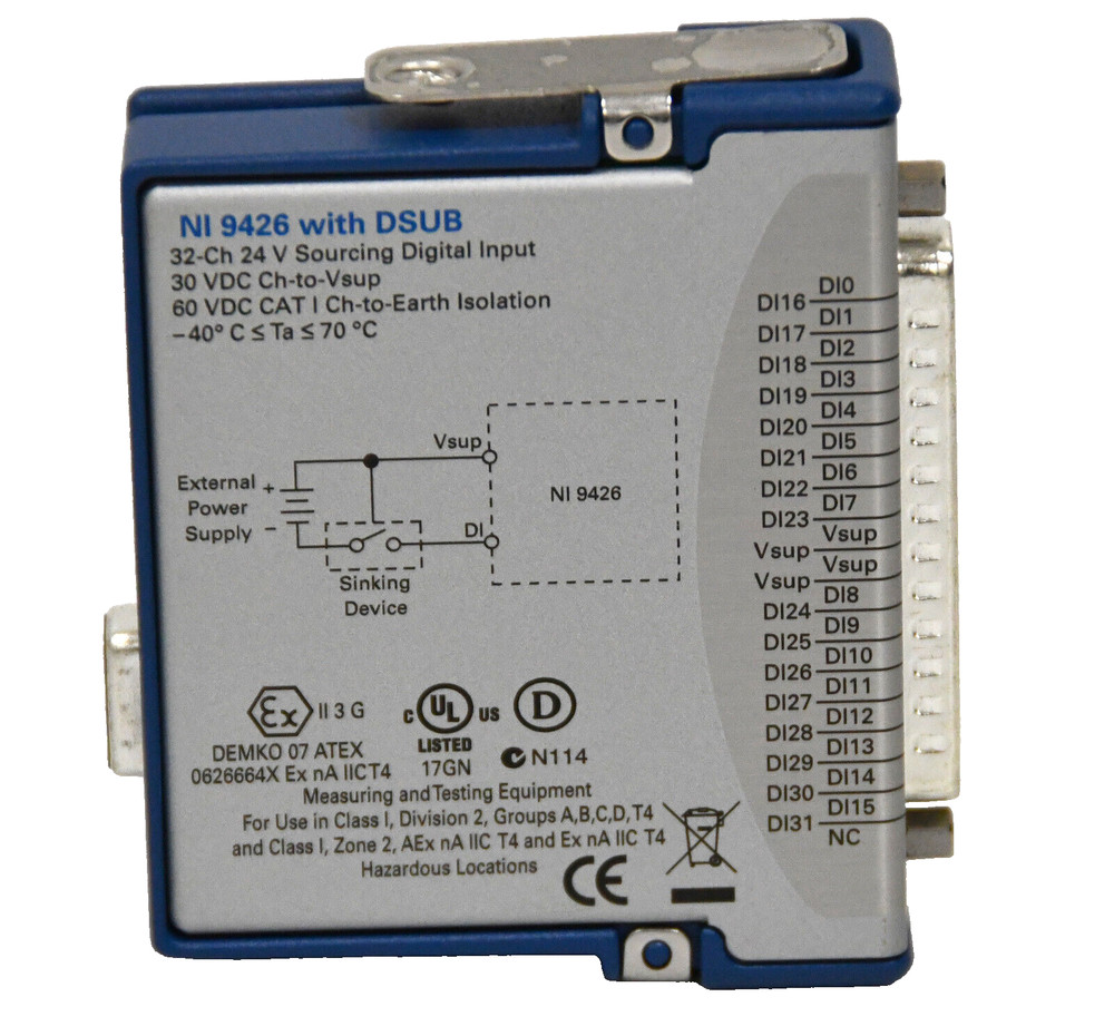 National Instruments NI 9426 with DSUB Digital Module