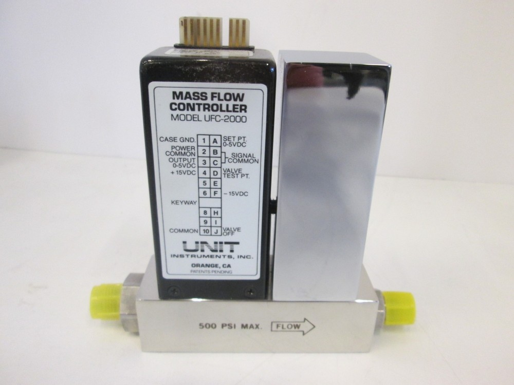 Unit Instruments, UFC-2000, Mass Flow Controller, 10 SLM, N2O, Used