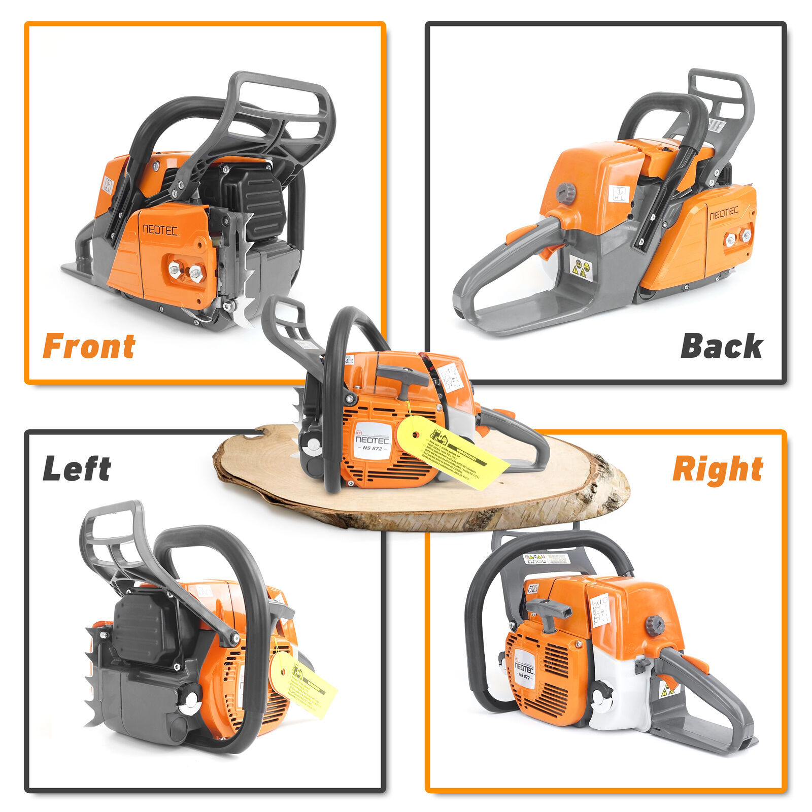 72cc Chainsaw Gas Power with 20'' 25'' 28'' Bar and Chain Compatible with MS 381