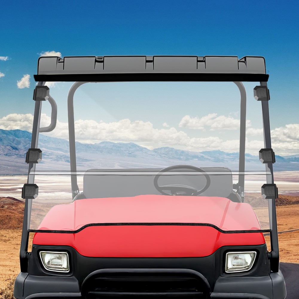 FOR KAWASAKI MULE 3000 MULE 3010 FOLDING WINDSHIELD PC CLEAR FRONT WINDSCREEN