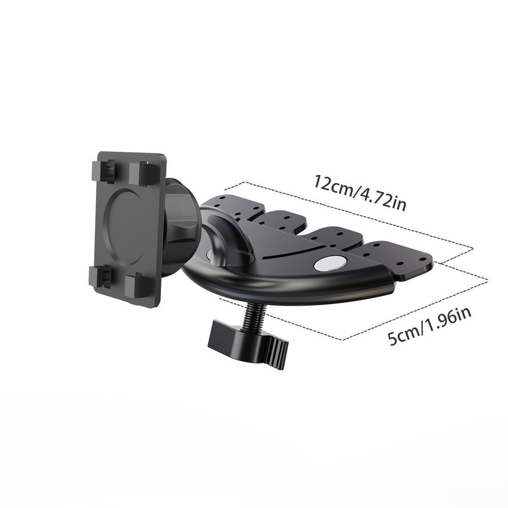For CarPlay Compatible CD Slot Mount Adjustable View Angle Low Profile
