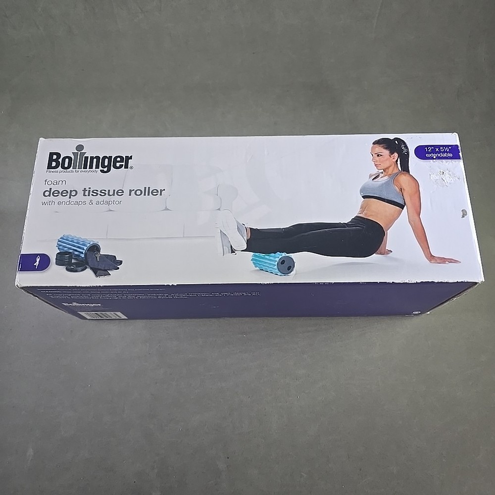 Bollinger Foam Deep Tissue Roller with endcaps and adaptor