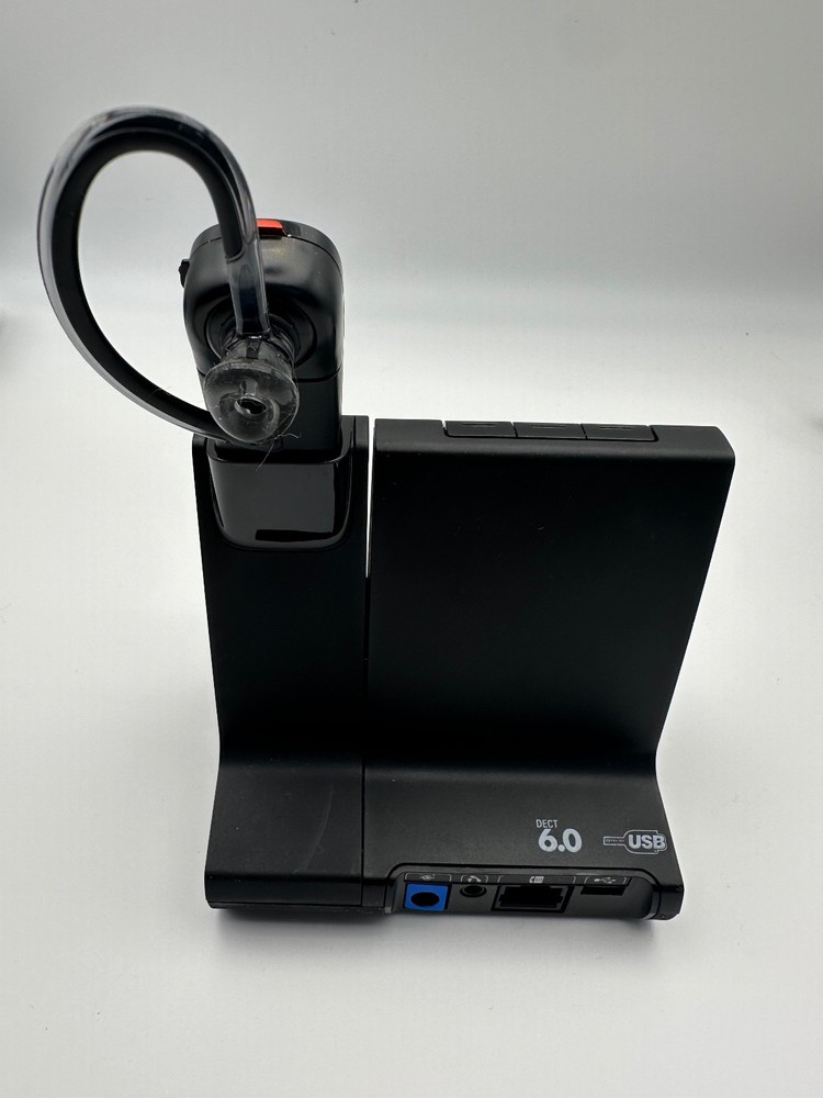 Plantronics POLY W8200B Wireless Headset & Charging base DECT + Adapters