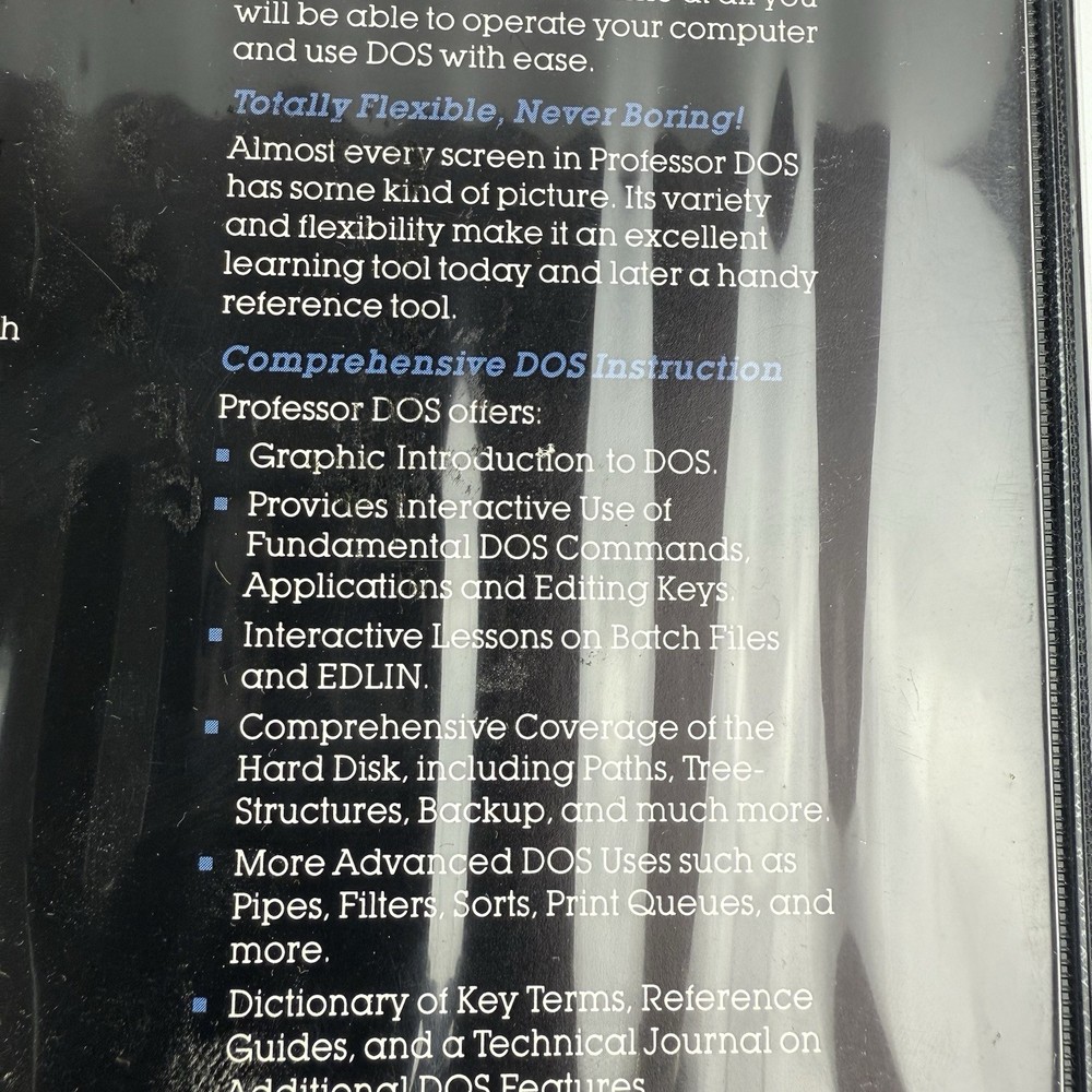 Individual Software Professor DOS Interactive Tutorial Simulation Vintage 1984