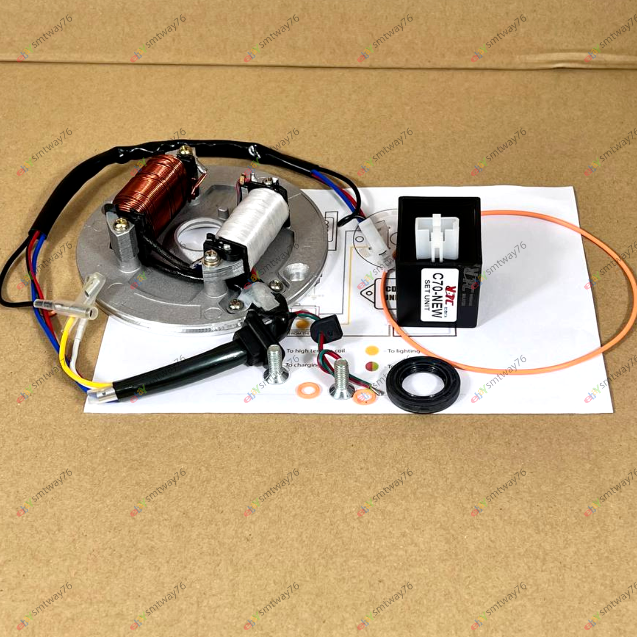 Honda Complete Set CDI Set for ATC70 CT70 CT70H Z50 SS50 Dax XL70 Conversion Kit