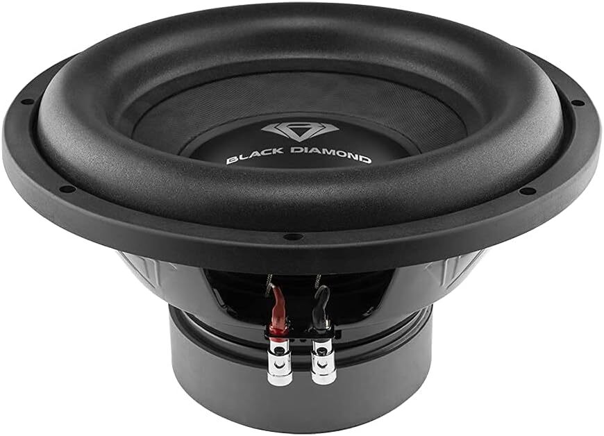 Black Diamond 12" Subwoofer Dual 2+2 Ohm 600 Watts RMS DIA-R12D2