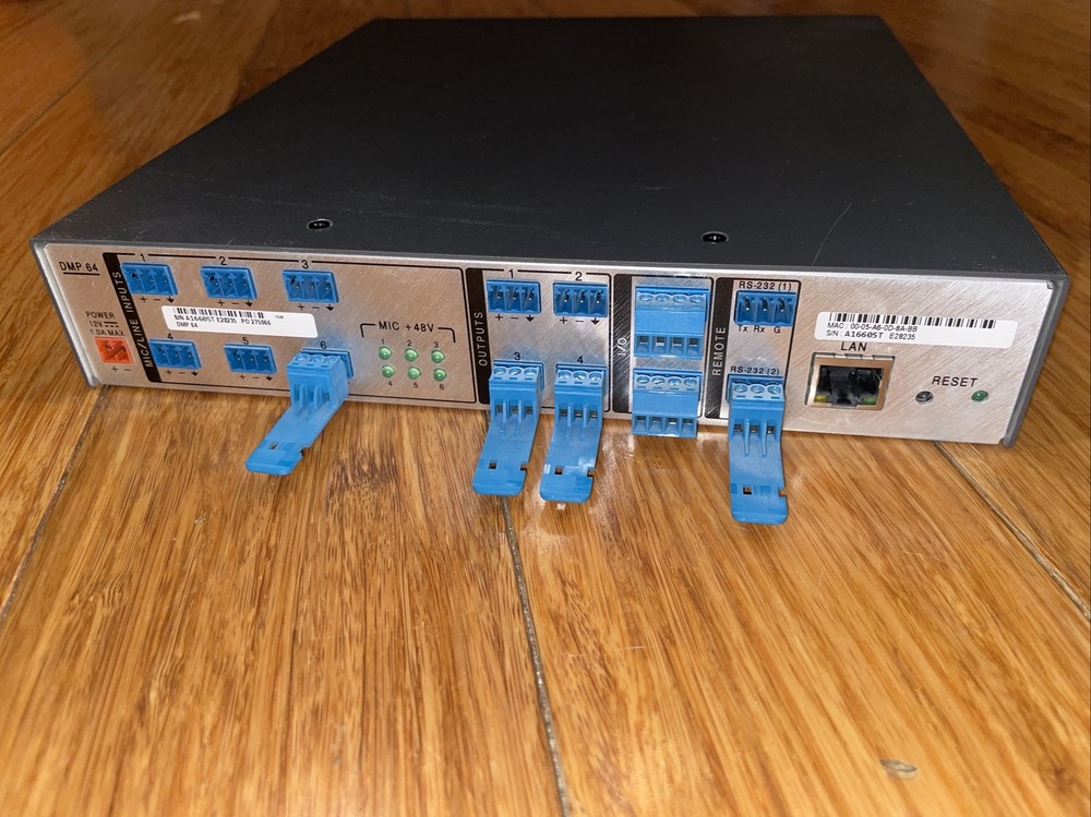 Extron DMP 64 Digital Matrix Audio Processor 60-1054-01 Tested