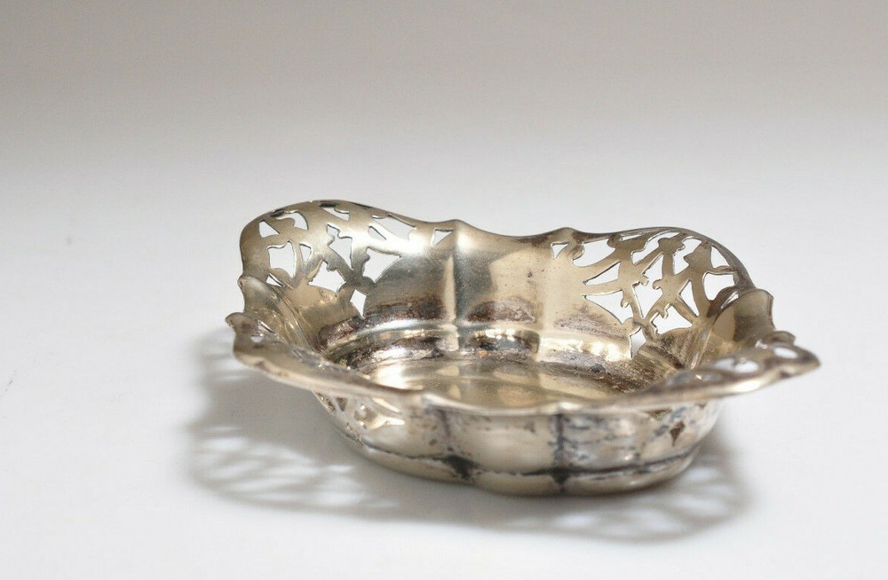 Vintage CV & Co. Silverplate Nut/Candy Dish- 5"Long