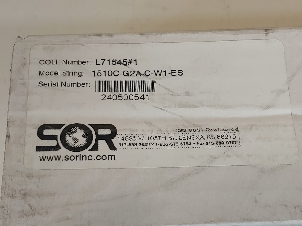 SOR Float Level Switch 1510C-G2A-C-W1-ES