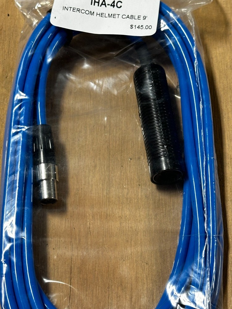 Racing Radios IHA-4C Intercom Helmet Cable 9"