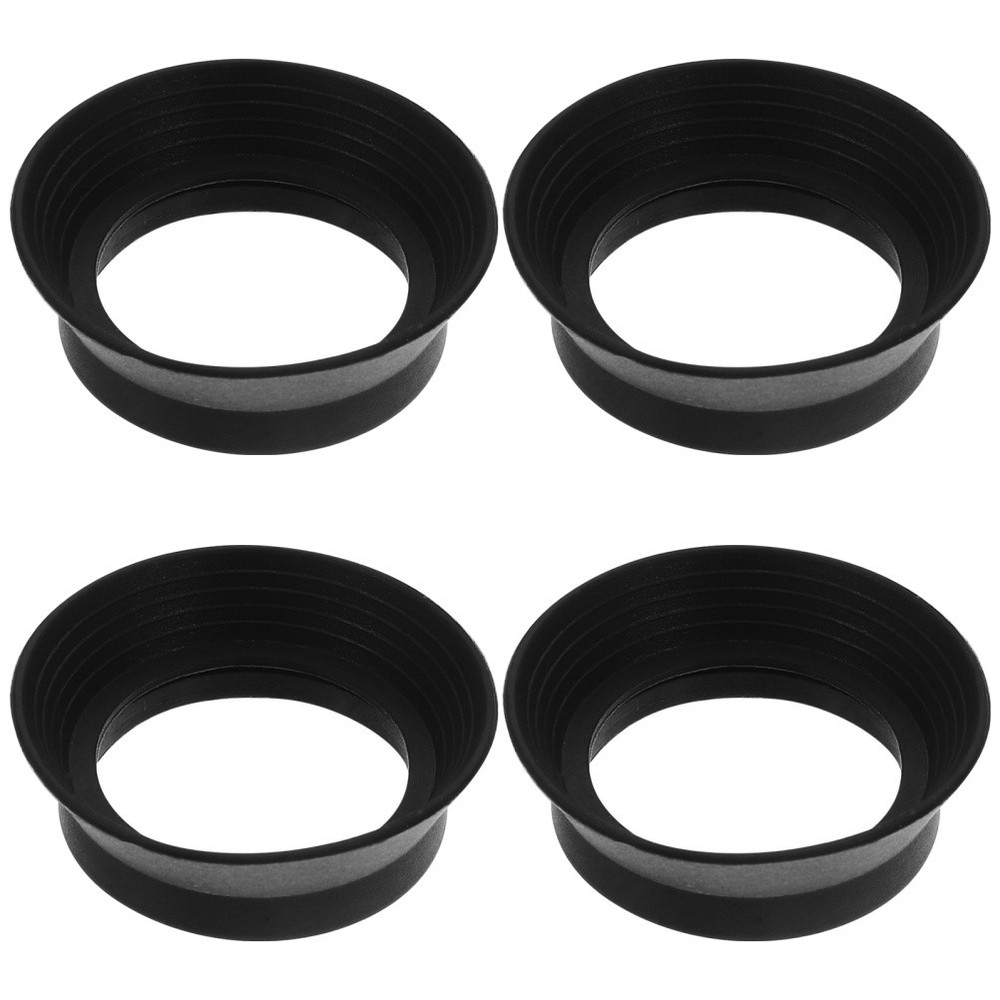 4 Pcs Microscope Accessories Eyepiece Eyecup Foldable Replacement for Telescope