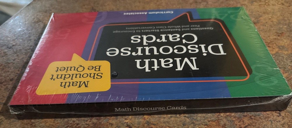 Math Discourse Cards - Encourage Peer & Whole Class Conversations - NEW SEALED