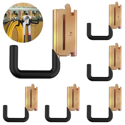 E Track Hooks Heavy Duty E Track J Hooks E-Type Track 6PCS E-Type Track J Hooks