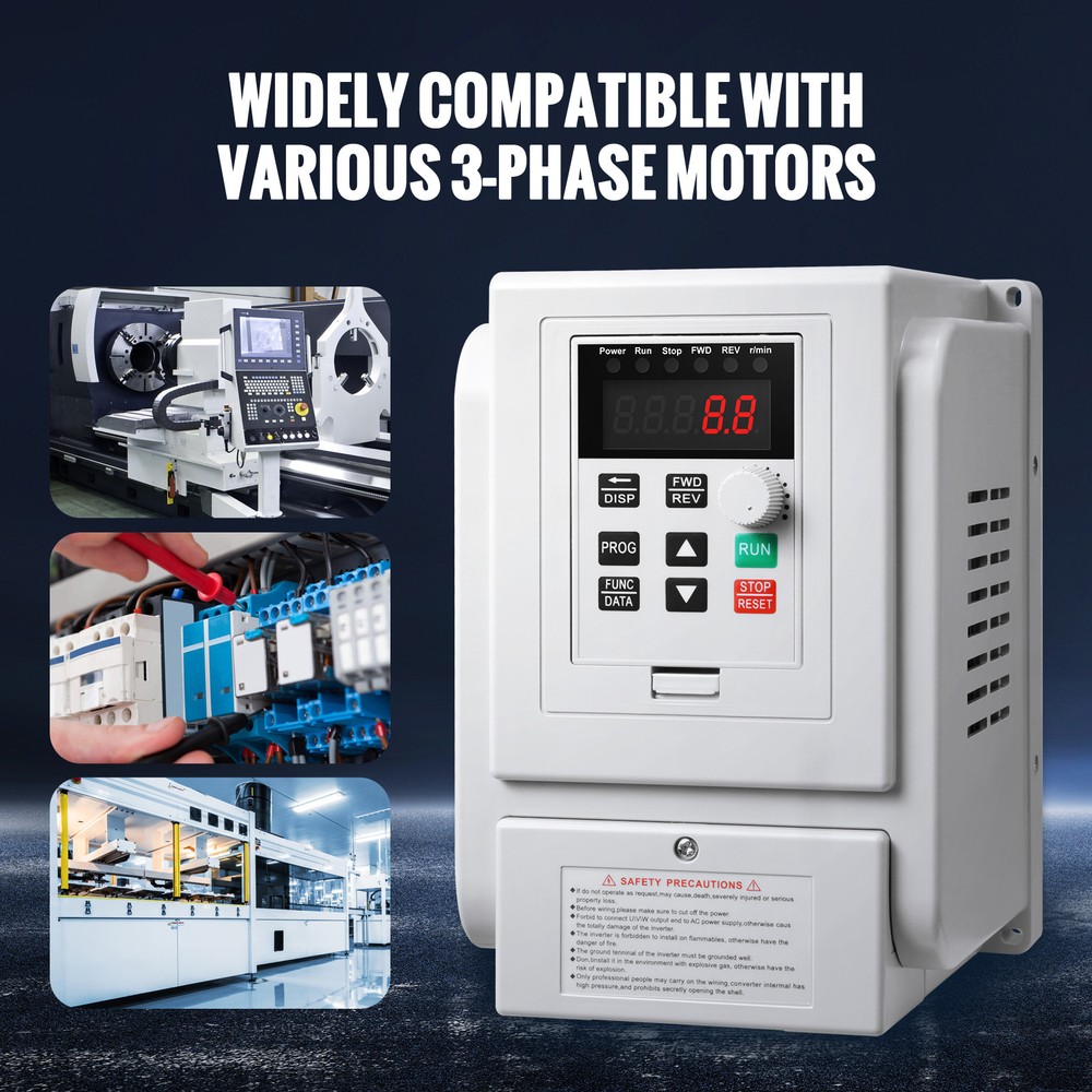 5HP 4KW 220V Variable Frequency Drive VFD for 3-Phase Motor Speed Control