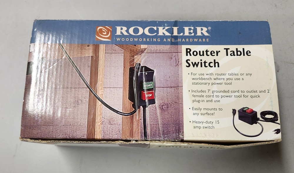 ROCKLER ROUTER TABLE SWITCH NEW OPEN BOX