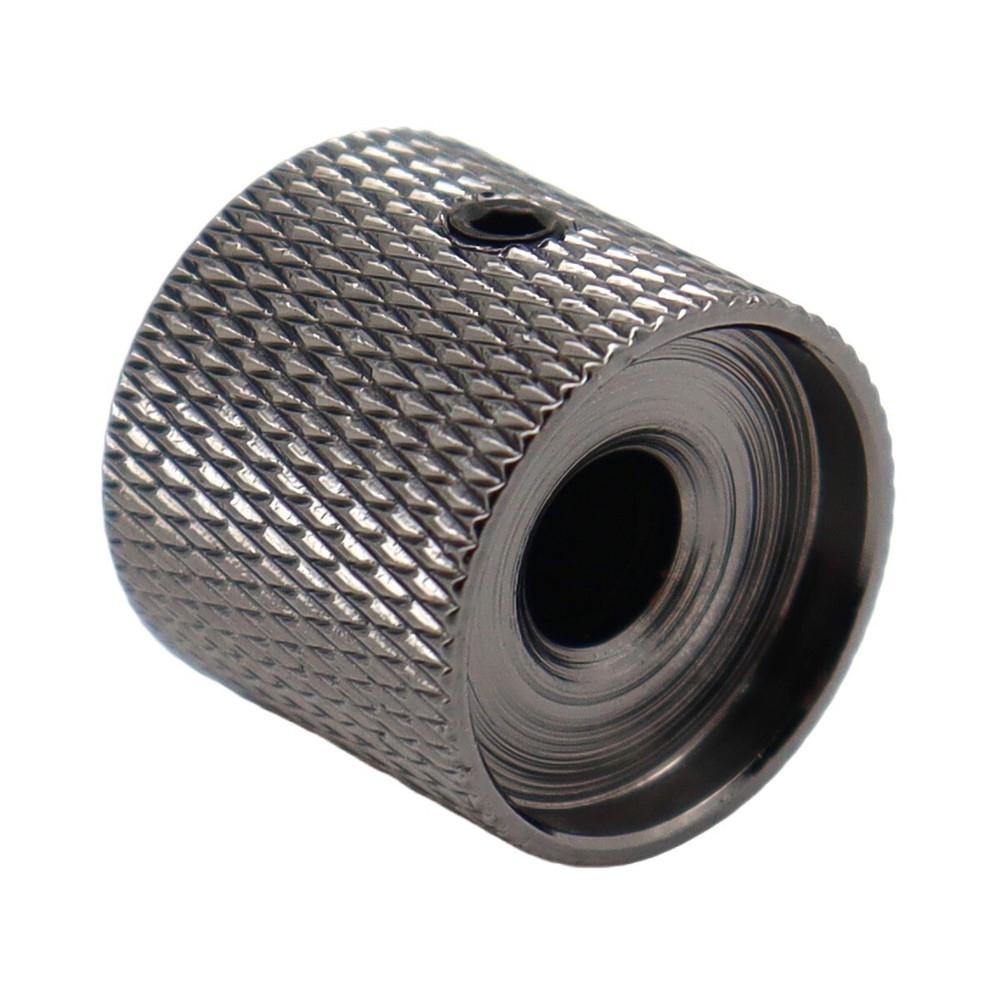 4Pcs Metal Dome Guitar Knobs Volume Tone Guitar Speed Control Knobs Black Nickel