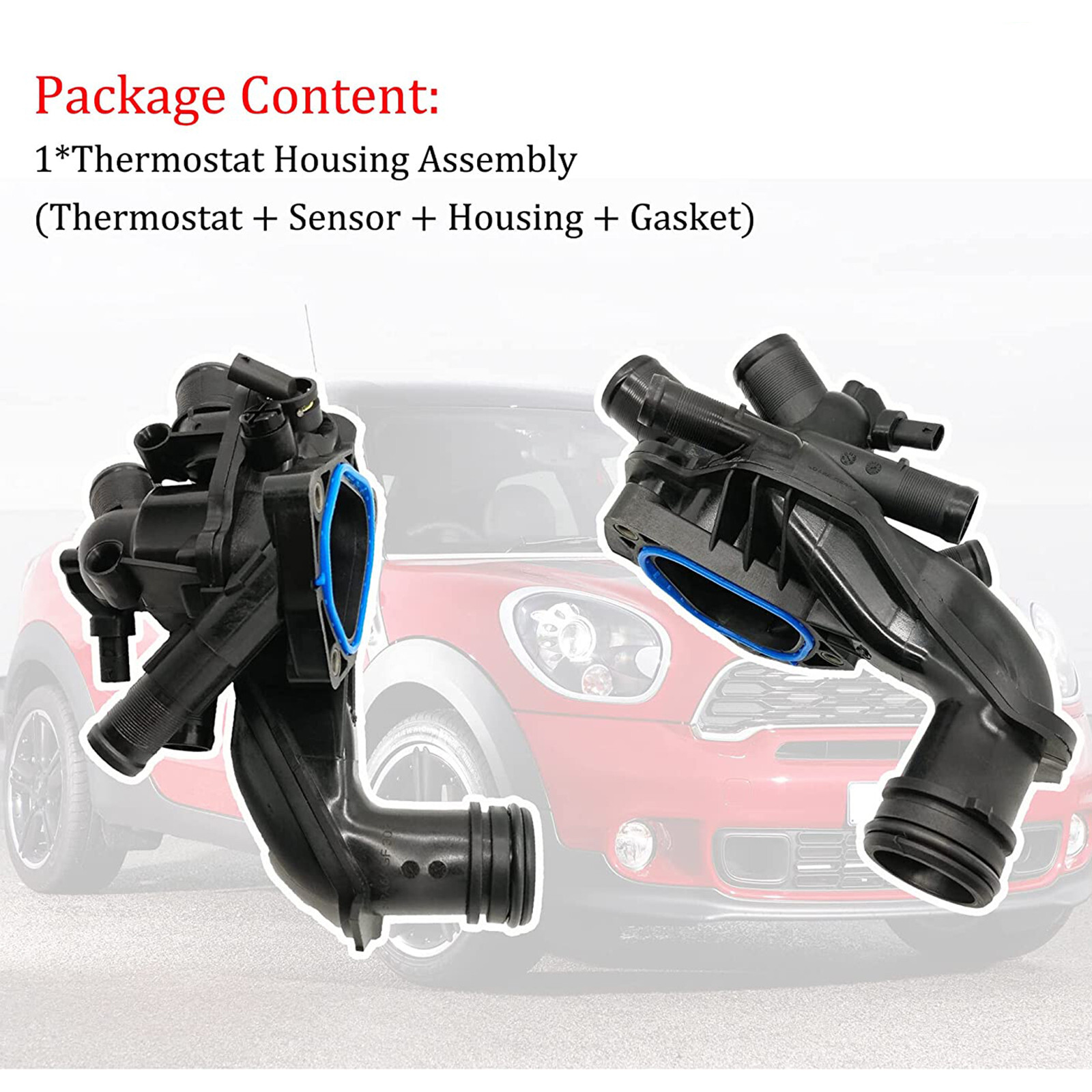 Thermostat Housing for 2008-2016 Mini Cooper Cooper Countryman 1.6L L4 - Gas