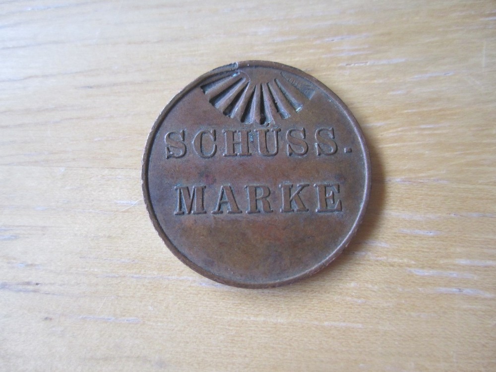 1863 Germany Schuss Marke,