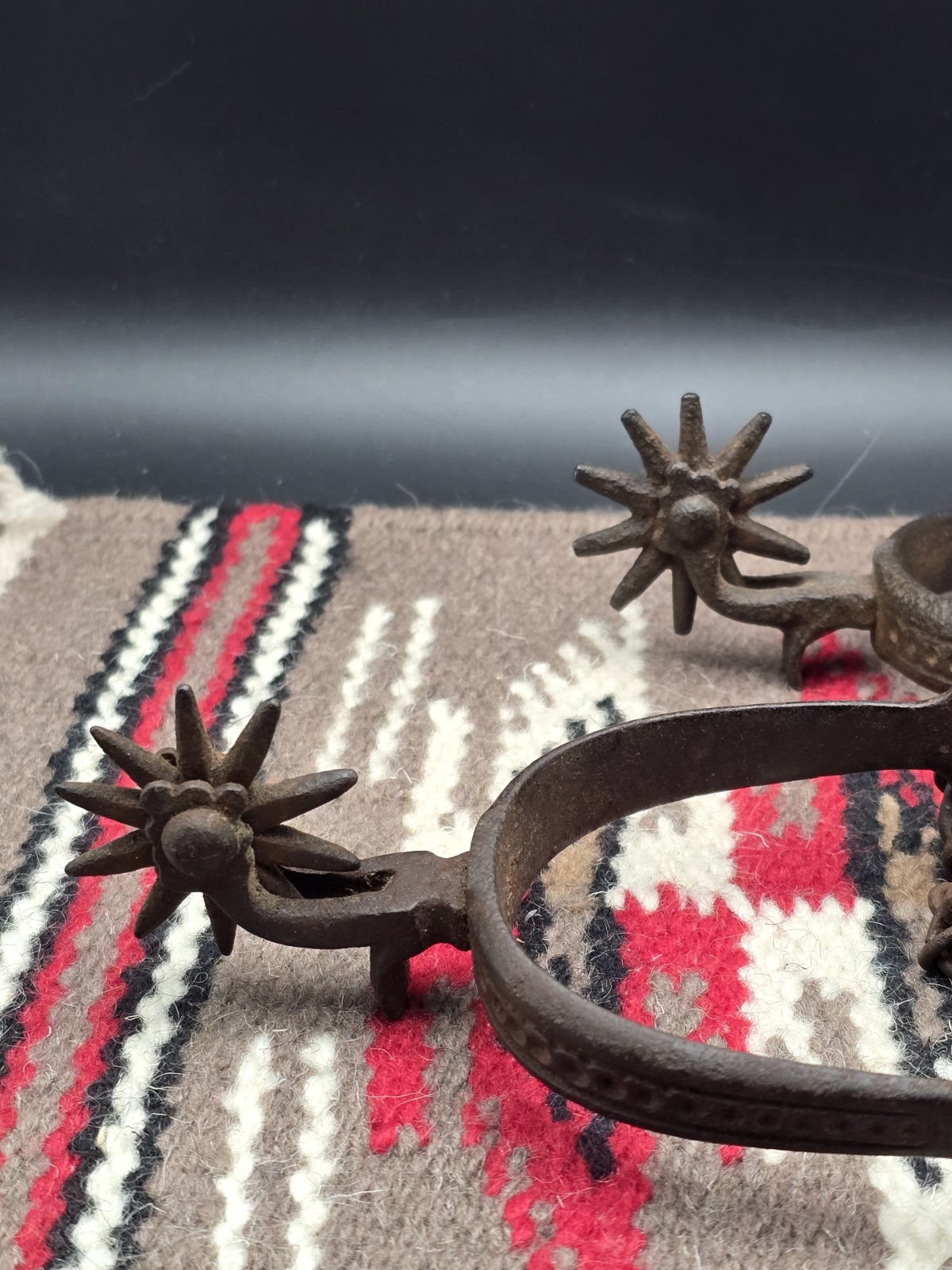 1800s August Buermann Spur Set Marked