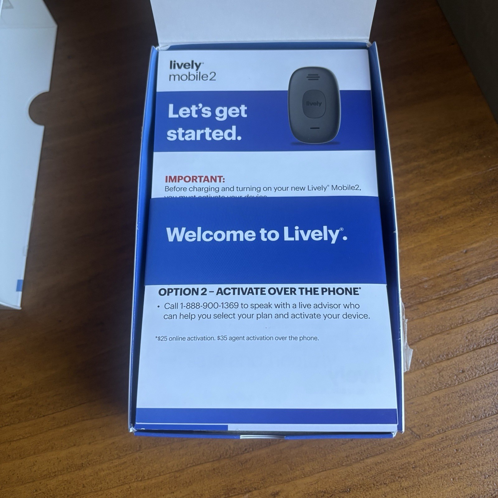 Lively Mobile 2 All-in-One Medical Alert Device Brand New Open Box