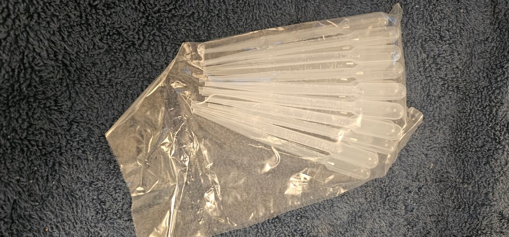 3ml Durable Plastic Pipets - QTY 20 piece