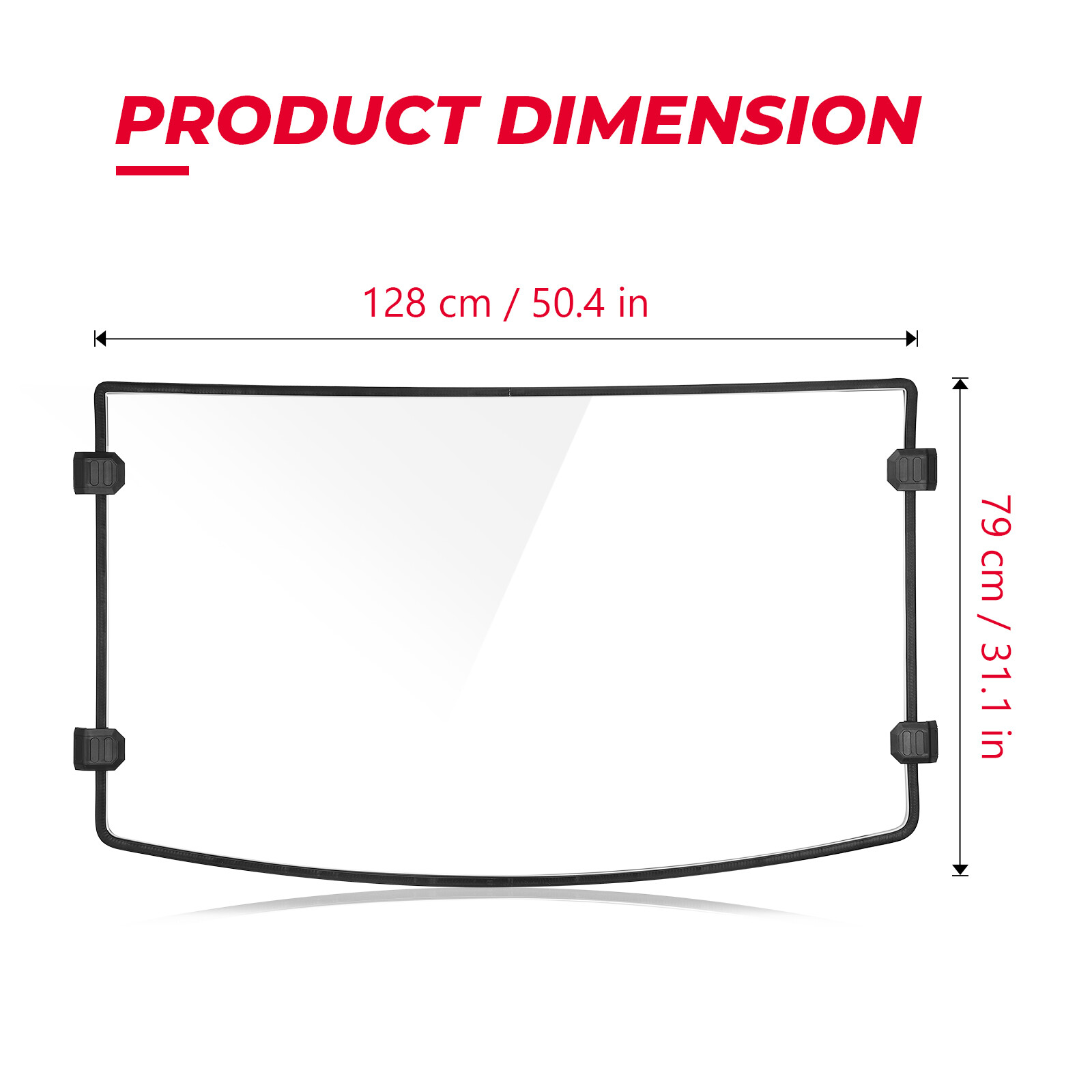 KEMIMOTO for Polaris Ranger 570 XP 900/1000 /Crew XP1000 Full Windshield 2013-25