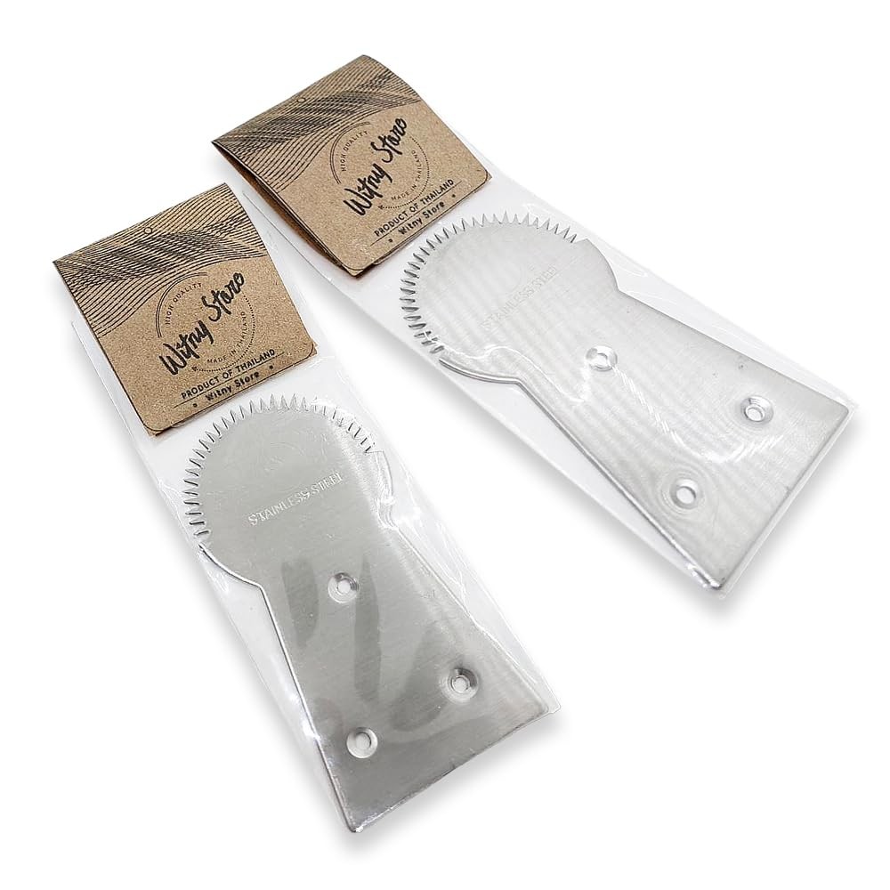 WitnyStore Kitchen Tool 3½" Long Stainless Steel Coconut Grater 3½", Silver