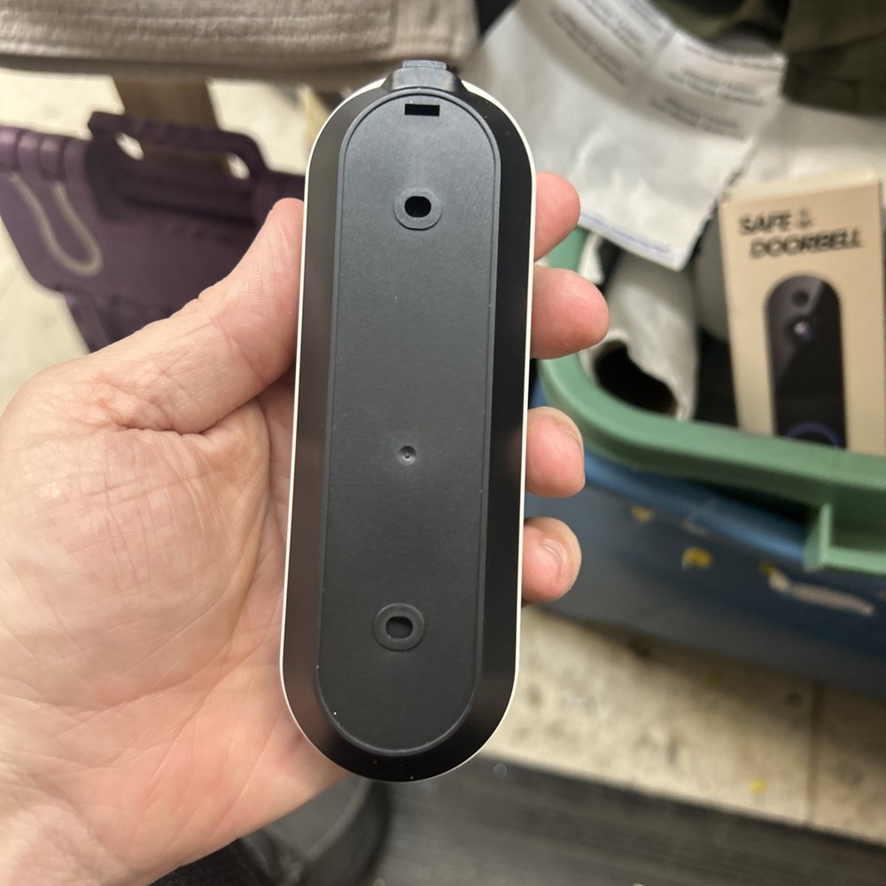 Safe Doorbell, Smart Security for Your Doorstop, Black