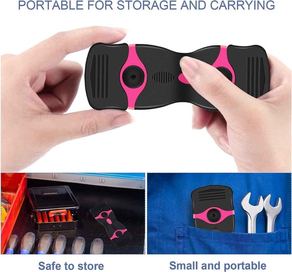 DEKEones Razor Blade Scraper, Double Edged Razorblade Scraping Tool with 10 Pcs