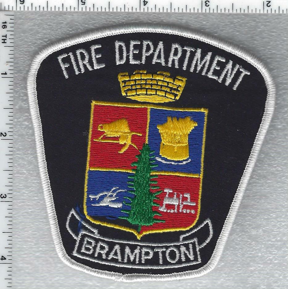Brampton Fire Department (Ontario, Canada) Shoulder Patch