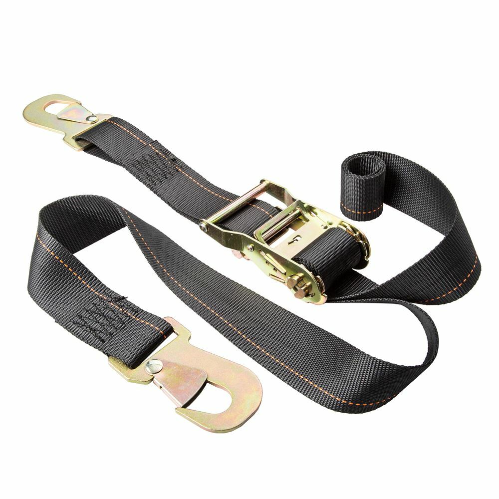 2" Ratchet Snap Hook Tie-Down Straps - 8 Pack