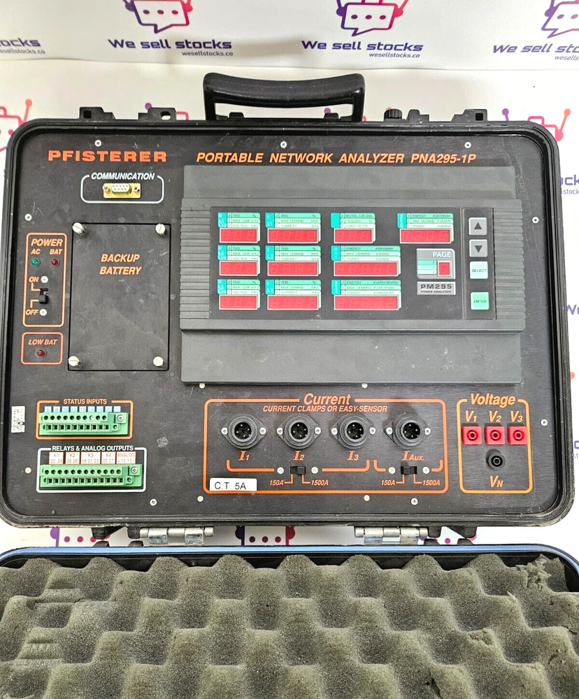 PFISTERER PORTABLE NETWORK ANALYZER PNA295-1P/PM295