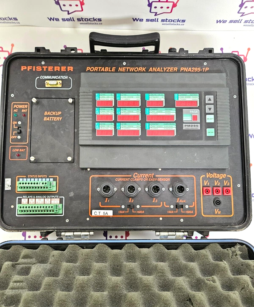 PFISTERER PORTABLE NETWORK ANALYZER PNA295-1P/PM295