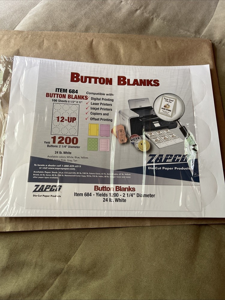 Button blanks 2 1/4 Diameter.