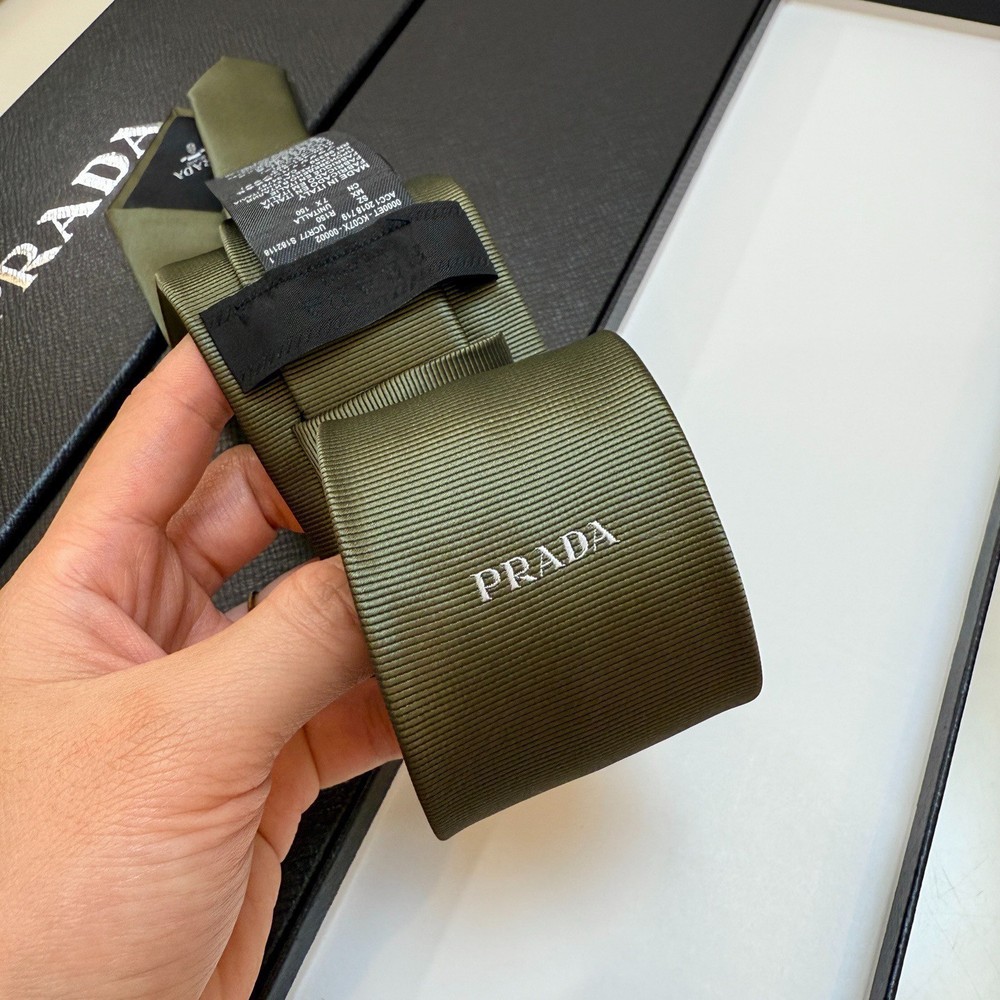 Prada logo tie