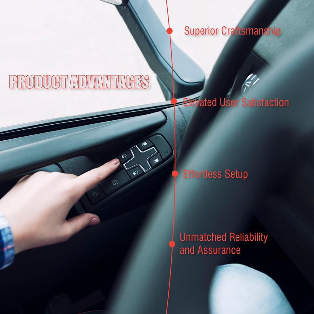 Master Power Window Switch Driver Side Matte Black