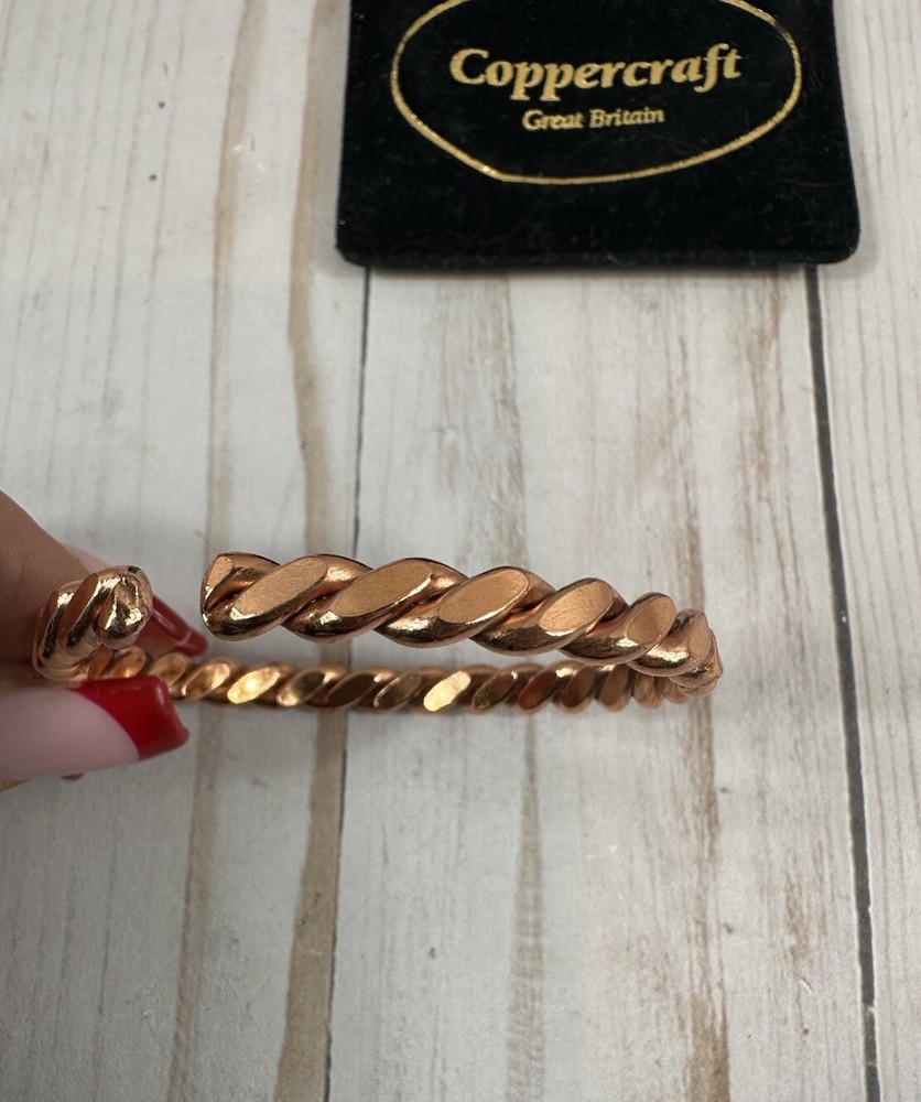 Coppercraft Great Britain Copper Braided Bangle
