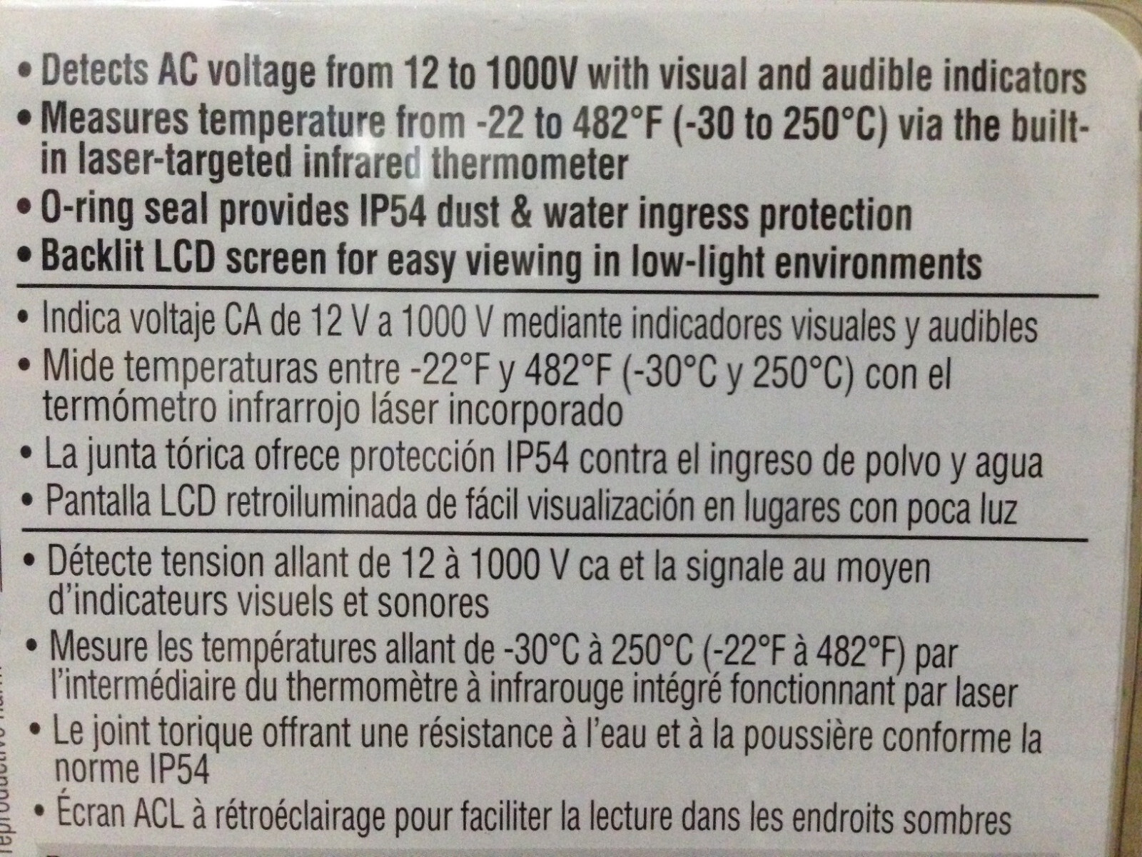 KLEIN NCVT Non-Contact Voltage Detector Tester & Infrared Thermometer IR HVAC AC
