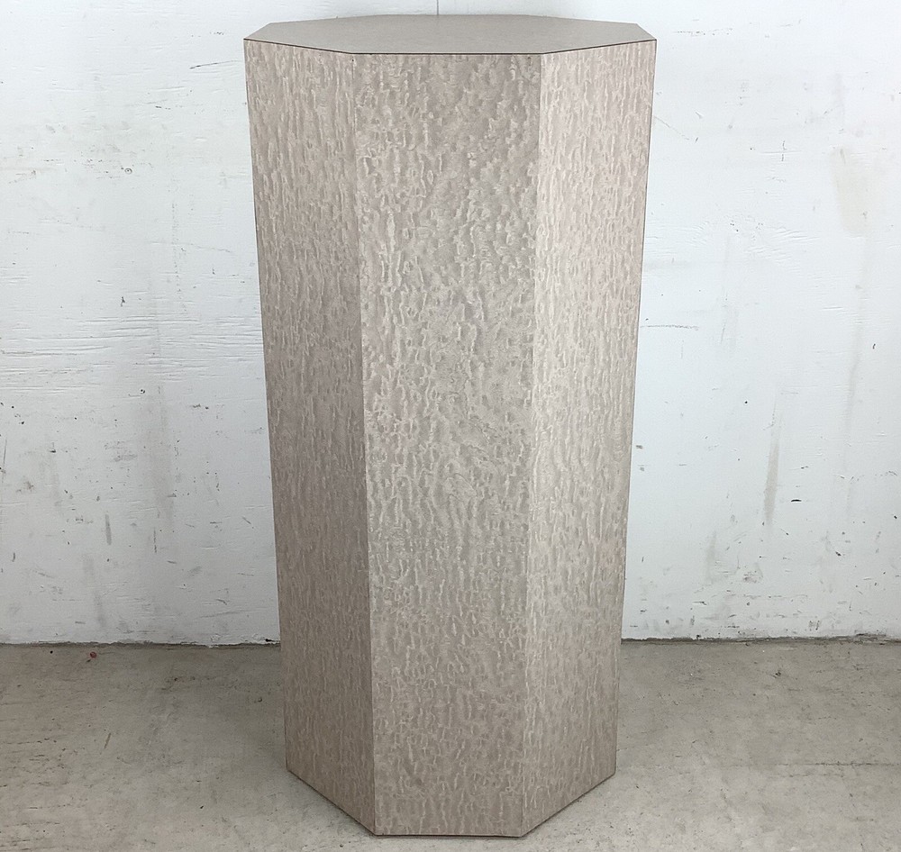 Vintage Modern Display Pedestal- Octagonal